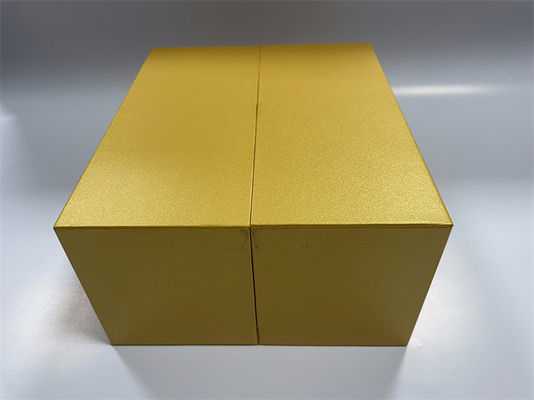 CMYK / Pantone Baskı Katlanabilir Kağıt Kutusu Sarı Dörtgen Karton Kutusu