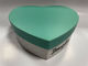 CMYK Sert hediye kutusu Yeşil kalp şeklinde karton kutu manyetik kapama